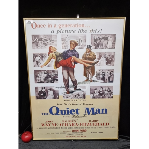 73 - A large high quality print of a poster for the 1952 film 