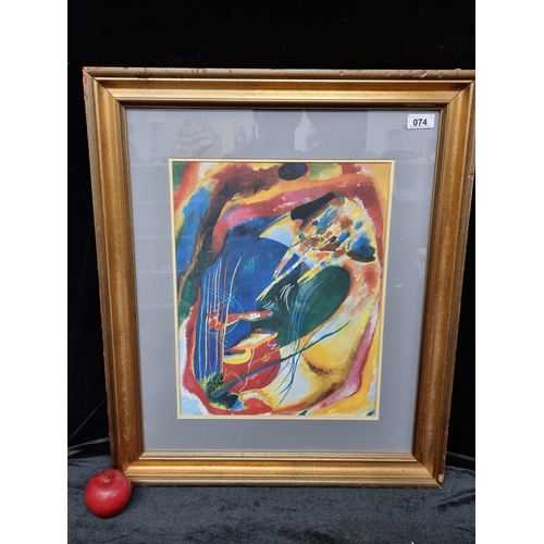 74 - A large high quality print of an original painting by Wassily Kandinsky titled 