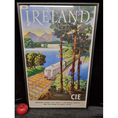 83 - A high quality print of an advertisement for CIE tours for Ireland showing an idylic landscape by ar... 