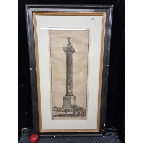 90 - A high quality copperplate museum etching of an illustration originally by the famous classical arch... 