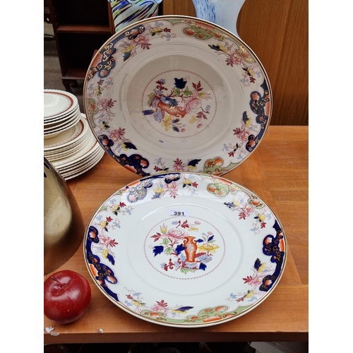 391 - Two beautiful Large Mid 19th century  Hollinshead & Kirkham  