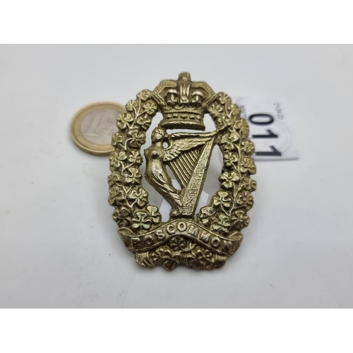11 - A Victorian Irish Military badge marked 