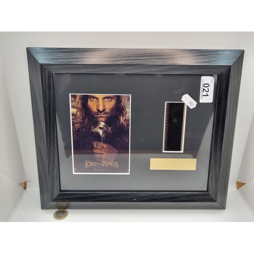 21 - A framed and mounted 