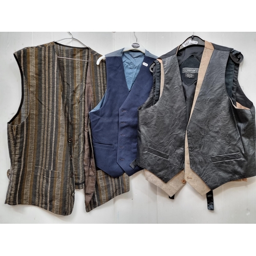 347 - Five good quality vintage waistcoats in a variety of styles and materials, including a fantastic woo... 