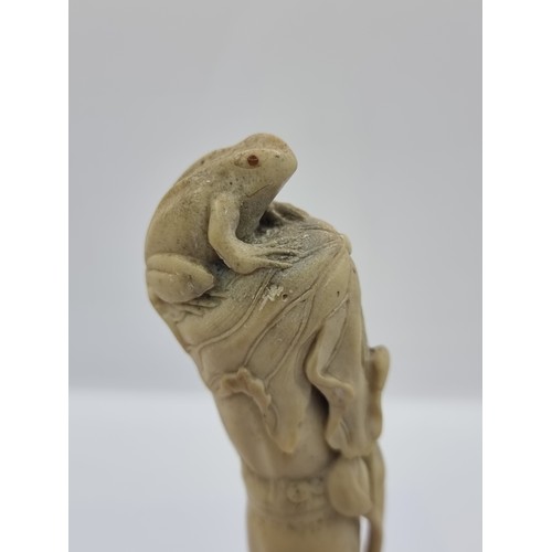 1 - An extremely interesting ivory item (possibly used as a cork to seal a bottle) with removable handle... 