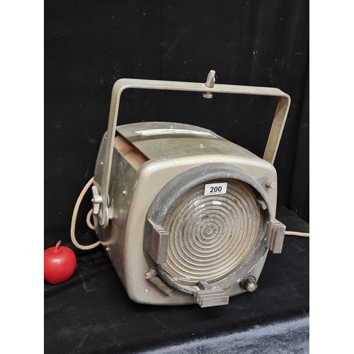 200 - A large, vintage professional grade theatre spotlight / stagelight by Strand Electric, model 4861. O... 