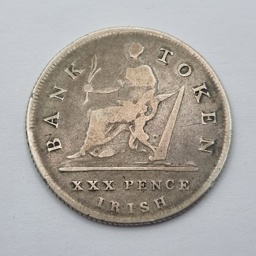 9 - An Irish Georgian 30p bank coin, dated 1808. In excellent condition. Weight 12g.