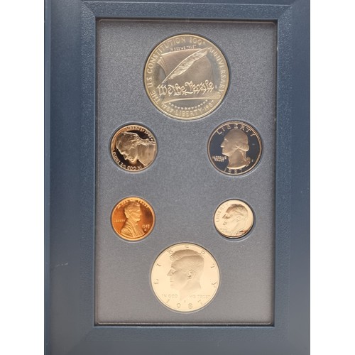 41 - A boxed proof set of United States Constitution coins. Comes with certificate of authenticity.