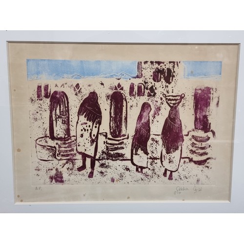 80 - Star Lot: A really special item. A large original limited edition (artist proof) two colour copper p... 