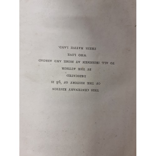 217 - A hardback centenary edition book entitled ''A Popular History of The Insurrection of 1798'' by The ... 