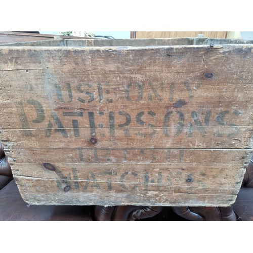 365 - A very large original vintage wooden crate, reading 