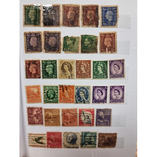 418 - A fully furnished stamp stock book, containing USA, UK, Australian, French and other European, Afric... 