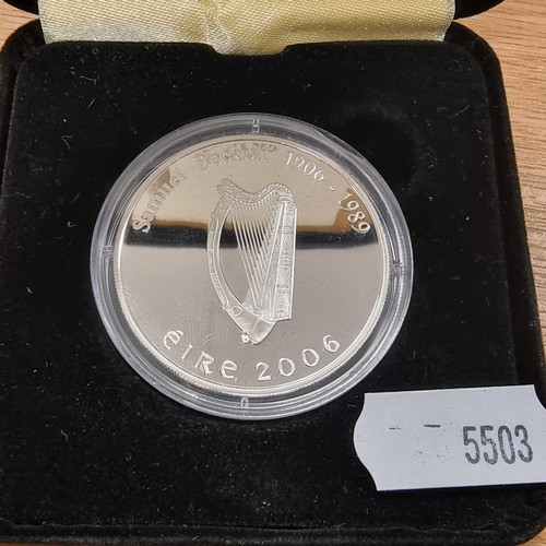 448 - An Ulster Bank Padraig Pearse Commemorative coin in original display case. Silver content 83%.