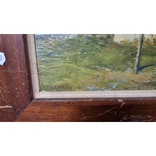 79 - Star Lot: A stunning original antique oil on canvas painting by the famed Irish artist Leo Whelan RH... 
