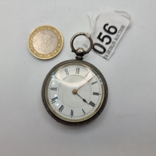 56 - A nice, clean example of a sterling silver pocket watch in Britannia silver, stamped 0.935. A lovely... 