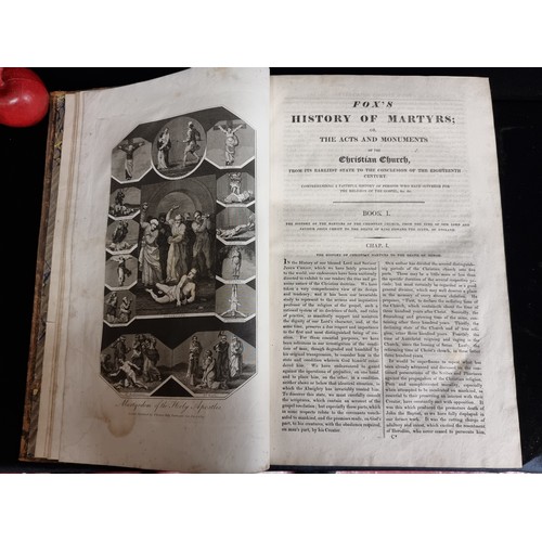 137 - A very impressive rare 1811 edition of Rev John Foxe's Book of Martyrs. A fantastic English language... 