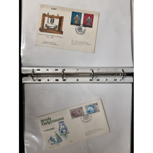 167 - A high quality stamp album, containing approximately forty Irish first day covers. Many of which are... 