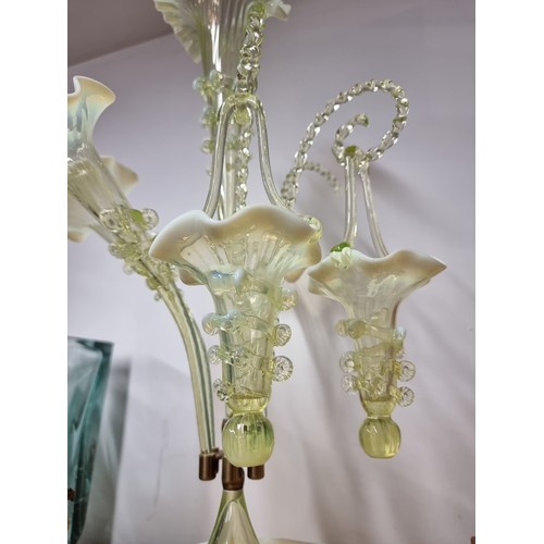 271 - A stunningly large and elaborate Victorian epergne centrepiece. This beautiful  example is crafted f... 