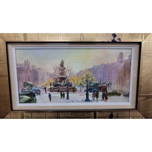 86 - A charming original oil on canvas board painting titled 