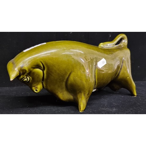 173 - Two vintage ceramic animal figures including a rare 1960s Colin Trentham money box in the form of a ... 