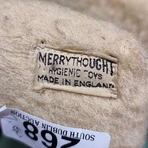 268 - Two vintage, English made rabbit plush toys by Merrythought, both with original labels. These charmi... 