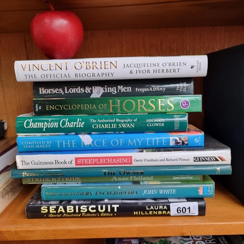 601 - A selection of ten books of a horse-racing and equine interest.