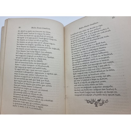 409 - An 1893 copy of Madiae Noctis Consilium (a Sheroic Comic Pen in Irish Gaelic). Nice copy.