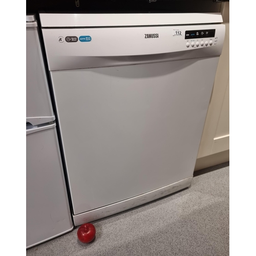 112 - Zanussi undercounter dishwasher. Very clean example with quick eco clean function.