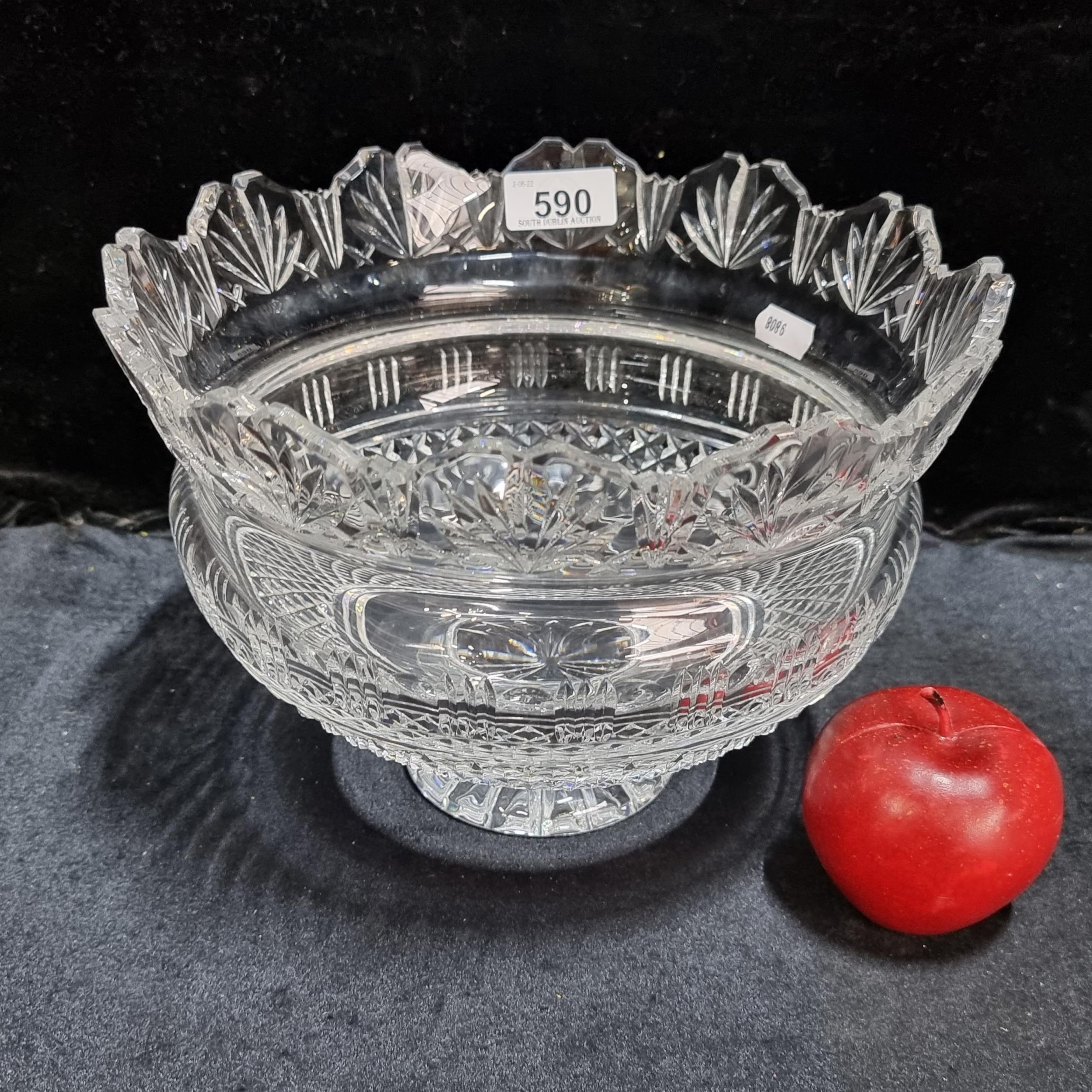 Star lot : A very large Waterford Crystal kings bowl designed by 