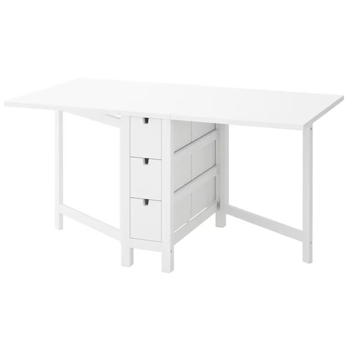 A brand new 'Norden' dining table from IKEA in white, both boxed included. Brand new, unopened in or