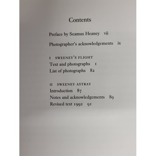 162 - A hardback book of verse by Séamus Heaney entitled ''Sweeney's Flight''. Based on the revised text o... 