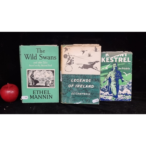 189 - Three vintage hardcover books of Irish mythological interest including The Wild Swans (1952), Mount ... 