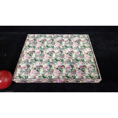 203 - A lovely set of Maxwell Williams placemats in the Rambling Rose pattern in original box.