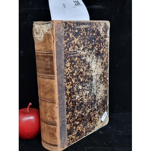 236 - A Large leather bound  hardback copy of a French/German dictionary compiled by M. A Thibaut. Publish... 