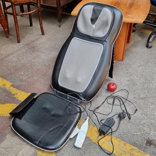 300 - A Homedics back massager seat model SW-0692. With remote, in very good order.