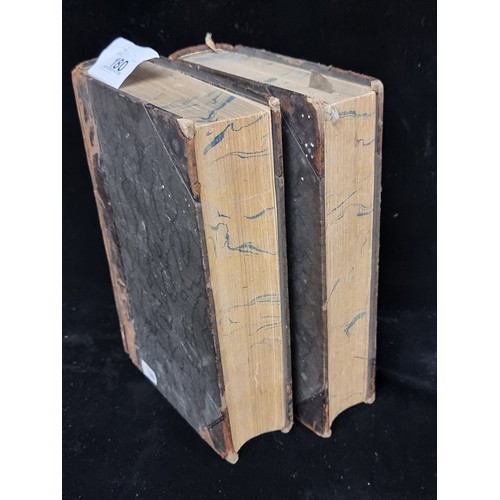 180 - Two antique hardcover books of Baxter's Practical Works volumes 1 & 3 published in 1838.