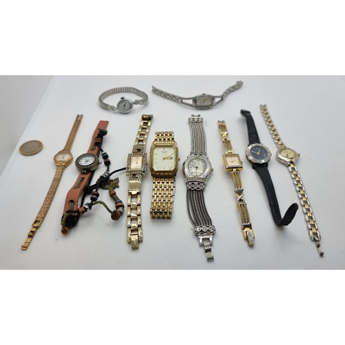 419 - A very nice collection of 10 assorted watches, including brands such as Citizen and Guess. Great lot... 