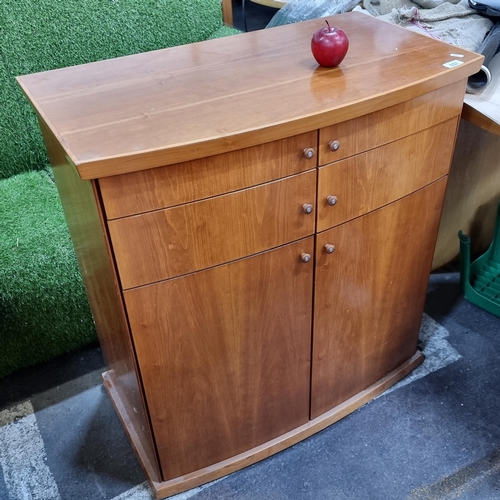 657 - A Danish designed modern Skovby low sideboard cabinet. With sleek, clean, straight lines and ample s... 