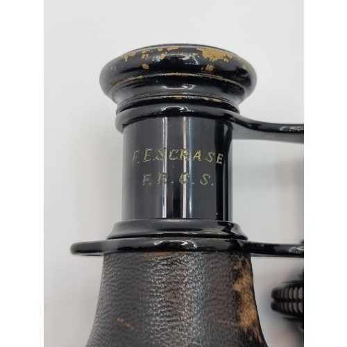 44 - A pair of quality vintage opera glasses, with excellent optics. Comes in a vintage leather case.