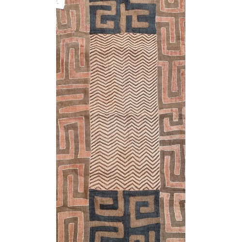 266 - Handcrafted African wall hangings, potentially of Congolese origin. One of which is decorated with C... 