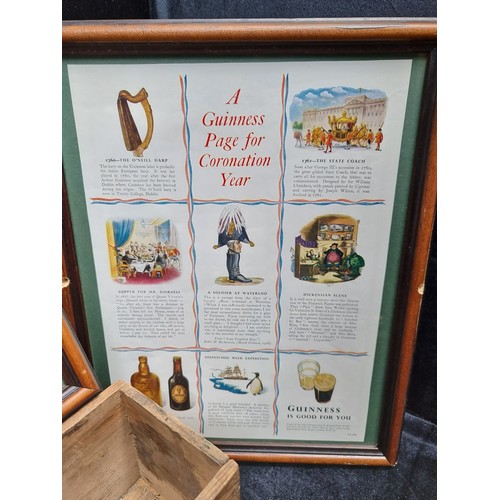 466 - A mixed lot of Guinness and alcohol related items including a  wall hanging Guinness cap sign, two p... 