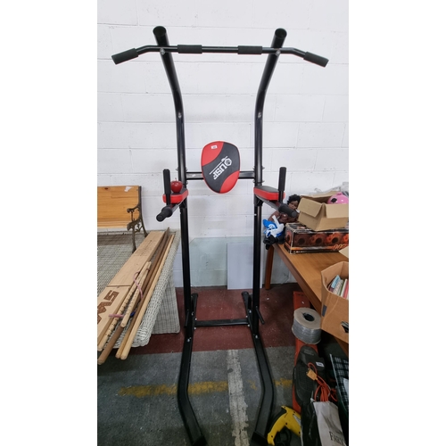 359 - A USF Pull-Up/Dip Multipurpose Power Tower Station Free standing unit.