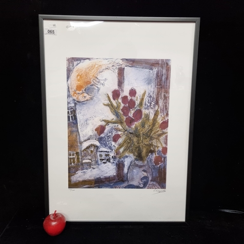 65 - A high quality limited edition giclee print of a painting by famous artist Marc Chagall, with the S.... 