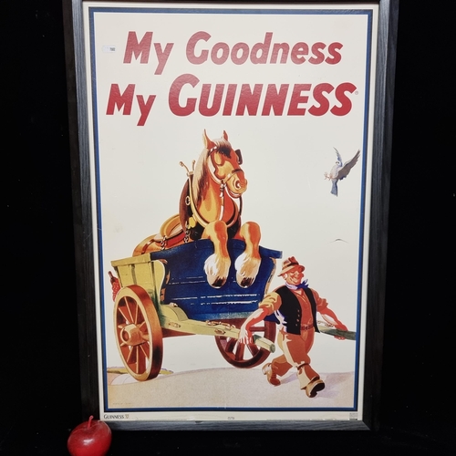 66 - A large official and original advertisement poster for Guinness reading 