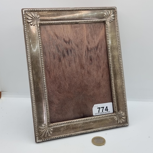 774 - A sterling silver photo frame made by Carr's of Sheffield made after 2000.