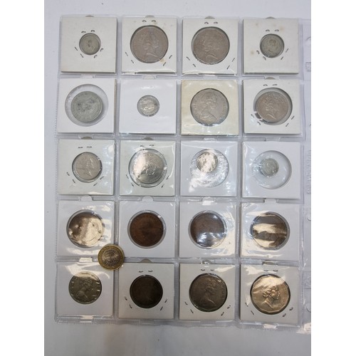 3 - A collection of 50 Australian coins, including examples with silver content, very well presented.