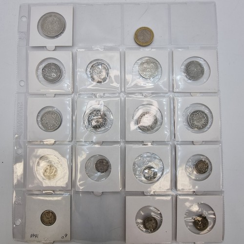 5 - A good collection of Victorian silver coins, ranging from dates of 1848-1901. This collection consis... 