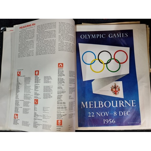 754 - A rare book entitled 'The History of the Olympic Games in Thirteen Posters'. Dating between 1912 to ... 