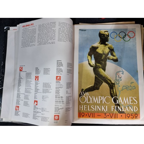 754 - A rare book entitled 'The History of the Olympic Games in Thirteen Posters'. Dating between 1912 to ... 