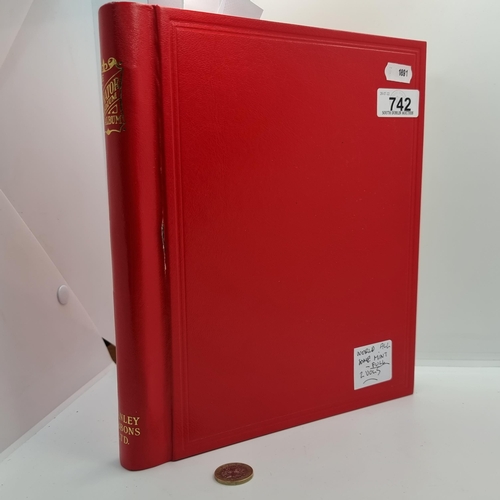 742 - A good Collection of world Stamps in a red alum including early commonwealth examples and lots of mi... 